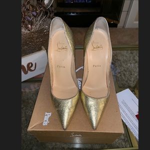 So kate 120 mm metallic gold pumps